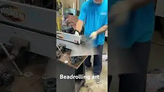 Bead rolling art by hand #oklahoma #beadroller