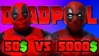 50$ vs 5000$ Deadpool Costume Review! (Spirit Halloween & Professional Cosplays)