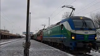 МБВ463 заминава от ЦГ Русе с локомотиви 80053, 44204 и 80041.