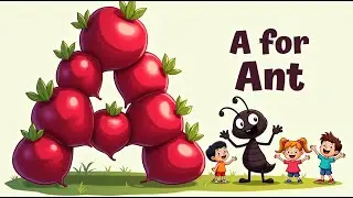 A for Ant | Radish Alphabet Learning | Fun Kids Education Video