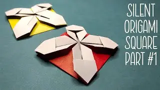 Easy Origami Square Tiles Tutorial | Wall Art | Silent Origami Square Design #01 | Dee Crafts