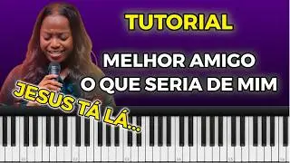 Como tocar Jesus tá lá - Tutorial de teclado Nair Nany