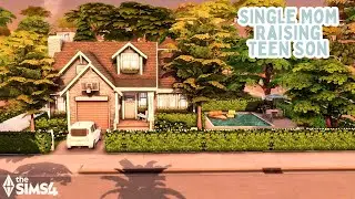 Мать-одиночка воспитывает сына-подростка. The Sims 4: скоростная сборка.