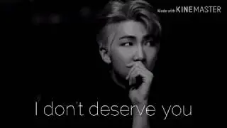 [Bts RM ff] || I don't deserve you || [one shot]
