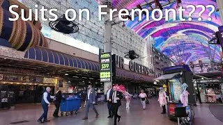 Случайная дневная прогулка по Fremont Street Experience в формате 4K в январе 2026 года &mdash; артисты...