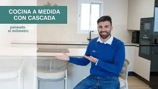Cocina moderna a medida con pen&iacute;nsula, cascada y tips clave