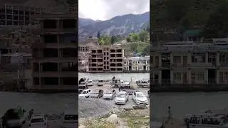 kalam river and Bazaar then Mountain view | #kalamvalley #mountain Pakistan Tourism