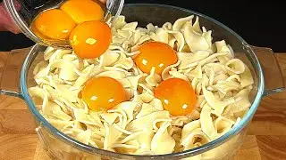Warning: This tasty pasta and eggs recipe will change your dinner game ❗️ Fast and delicious!