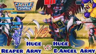 Castle Crush 🔥 EPIC Reaper vs LEGENDARY Dark Angel HEAVY RUSH 🔥 Real - No Friendly Battle