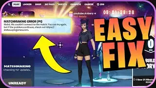 КАК ИСПРАВИТЬ ОШИБКУ ПОДБОРА ИГР (№1) В Fortnite 2023
