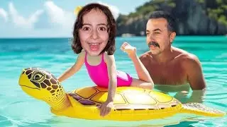 ESMA DENİZE GİTTİ ! DENİZ VLOG ! ماما جابت بيبي - جنى مقداد | طيور الجنة