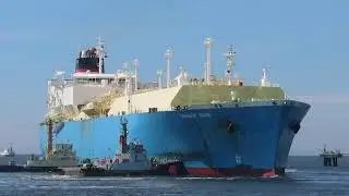 TANGGUH SAGO　離岸・出港　LNGタンカー(Liquefied Natural Gas Tanker )