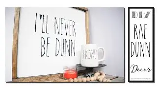 DIY Rae Dunn Inspired Decor - Wood Signs