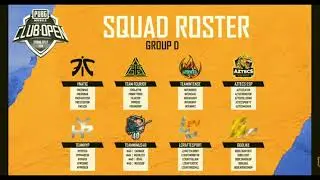 PMCO Group stages all teams Fanatic godl and OR CCRAFT