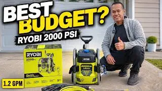 RYOBI 2000 PSI 1.2 GPM Best BUDGET Electric Pressure Washer For Car Detailing, Home & Business