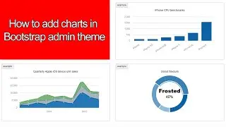 How to add charts in Bootstrap admin theme