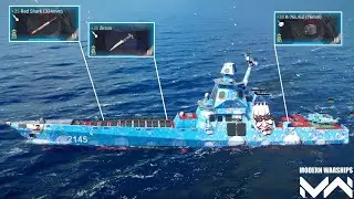 RF PROJECT (2145) - Using New K-76L/62 Cannon With Red Shark & Zircon Missile In Modern Warships.