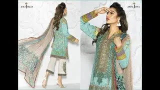 Asim Jofa Tunic Summer Collection 2017 Luxury Chiffon Kurtis