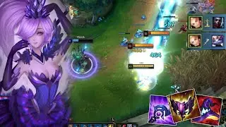 LUX GamePlay  - Enemy team rushing to get Magic Reset for a single AP  /LUX VS Ekko - League Of Lege