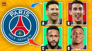 GUESS WHICH PLAYER DOES NOT BELONG TO THE CLUB | FOOTBALL QUIZ 2023 | Messi Ronaldo Mbappe.