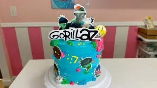 Gorillaz cake. Tutorial!