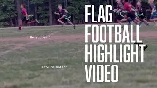 LET&rsquo;S GOOO!! Another Touchdown?!? Maze scores again in NFL Flag mini mite