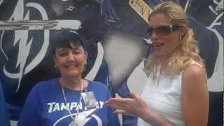 Awesome fans at Tampa Bay Lightning Day at the Encompass Insurance Pro-Am