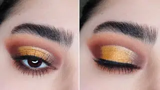 Sunset brown Smokey Eyeshadow Tutorial