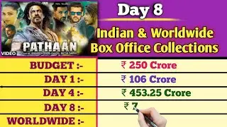 Pathaan Day 8 Box Office Collection | Pathan World Wide Collection