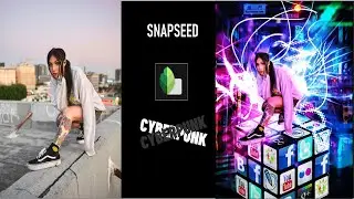 How To Make Cyberpunk Effect Style | Dual Tone | snapseed photo editing tutorial