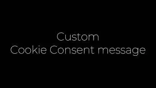 XaraPro Drupal Theme - Manage Cookie Consent Message