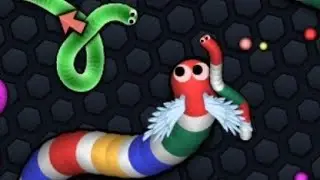 How Did This Tiny Snake Get So GIANT? - Slither.io Snake Game Gameplay