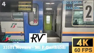 🚉 UIC X 605 sul 33101 da NOVARA a MILANO P.GARIBALDI con E464.266 XMPR