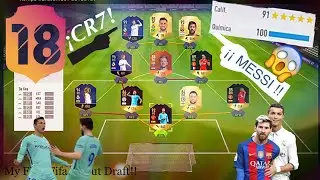 I GOT 191 W/ Messi & CR7 Together On My First Fifa 18 FUT Draft wow!!!