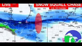 LIVE SNOW SQUALL CHASE in SW Michigan/Northern Indiana on New Year’s Eve!