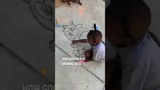This 5-year-old is elite at drawing 😳👏