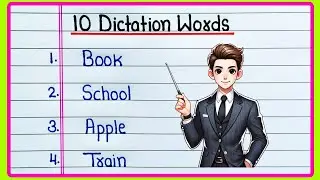 10 Dictation words | Dictation words in English | Dictation words 10