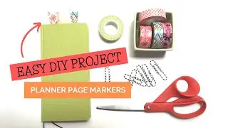 Easy DIY! How to Make Page Markers for Your Bullet Journal or Planner