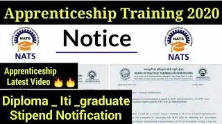 Apprenticeship Training New Notification | B.O.P.T | Diploma _ Iti _graduate | Stipend notification