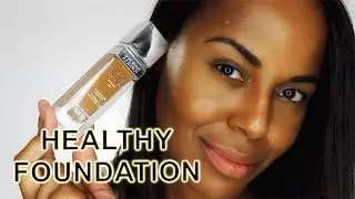 NEW! Physicians Formula The Healthy Foundation DN4 - Dark Neutral Review Video I ByBare
