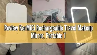 Review KerMiCi Rechargeable Travel Makeup Mirror, Portable Travel Mirror 10x Magnification with Ligh