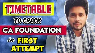 Best study timetable for ca foundation | for may 23 & nov 23 | accounts, maths, law, eco classes