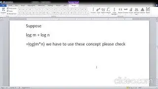 Logarithm chapter 11