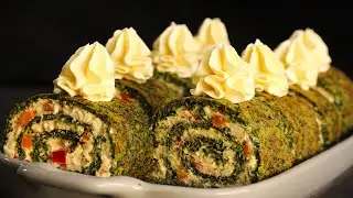 This Mediterranean Chicken Roll WOWs Everyone! 😍🌿