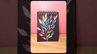 | &ldquo;Colorful Leaves on Black Paper &rdquo;🍃✨ |  #art | #artshorts | #drawing | #shortvideo |