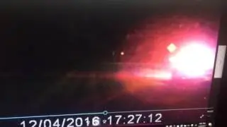 Truck when off the highway on 17 A nere Bruce mines dash cam