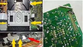 Fixing Pioneer DVD CD Player tray not opening closing ejecting, Repairing Cracked Circuit Board