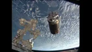 JAXA / Japanese Cargo Spacecraft (HTV-4) H-II Transfer Vehicle Arrives at the ISS 8/09/13 / 720p