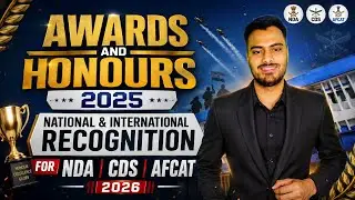 Important Awards and Honours for AFCAT 1 2026 | Padma Awards | Gallantry Awards #afcat2026 #cds #afa