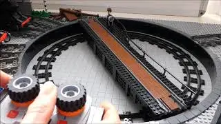 Lego train turntable